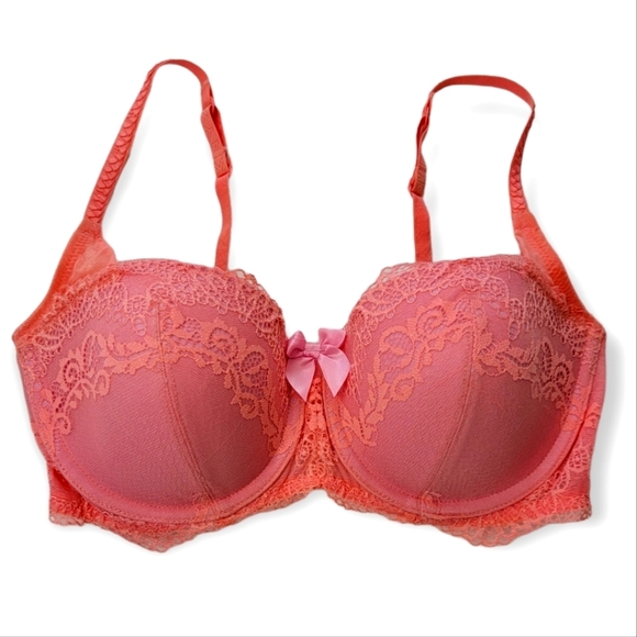 DKNY Wired Bra 34C Pink Lace - Picture 1 of 5